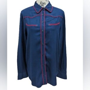 Simons Icone western button down shirt